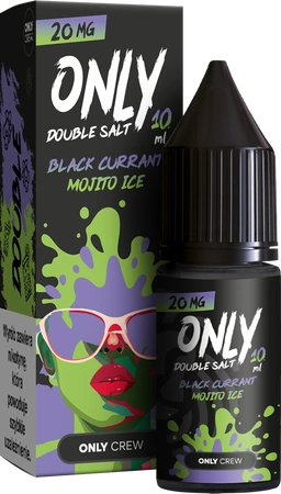 E-liquid Only Double Salt 10ml - Black Currant Mojito Ice 20mg