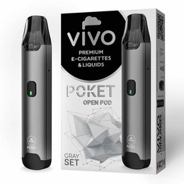 E-Cigarette POD VIVO Poket Open Grey