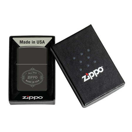 Feuerzeug ZIPPO - BLACK ZIPPO DESIGN