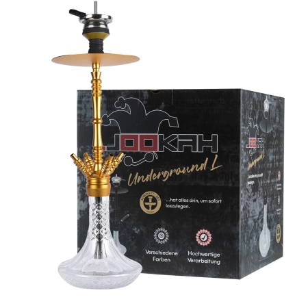 Waterpipe Jookah Underground L Gold