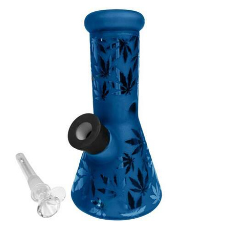 Bongopfeife High Fly (SI) - Blue Leaves (w.20cm)