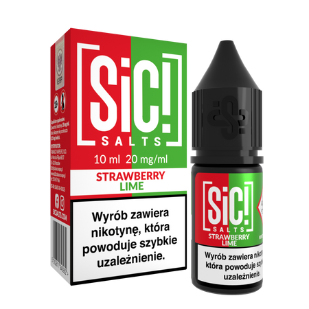 Liquid SIC! Salt 10ml - Strawberry Lime 20mg
