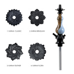 Shisha-Säule Karma 0.1 Walnut Blue