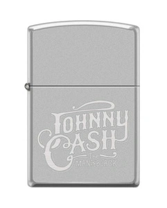 Lighter ZIPPO - JOHNNY CASH SATIN CHROME