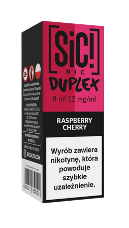 Liquid SIC! NIC 8ml - Raspberry Cherry 12mg