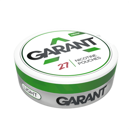 10 X Nikotinbeutel GARANT (Grant) Regular - Hemp 25mg