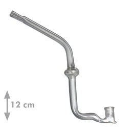 17mm glass pipe - Bent tempered (12cm)