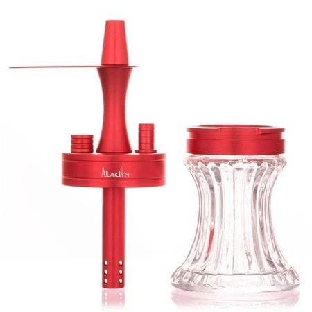 Waterpipe Aladin 2Go Alu Red + Case