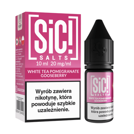 Liquid SIC! Salt 10ml - White Tea Pomegranate Gooseberry 20mg
