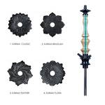 Fajka Wodna Karma 3.3 Stripe Turquoise