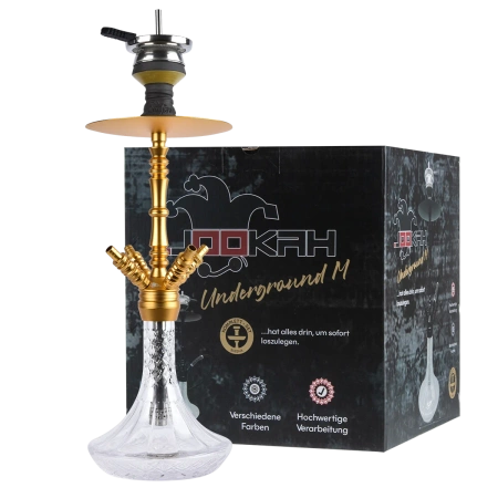 Waterpipe Jookah Underground M Gold