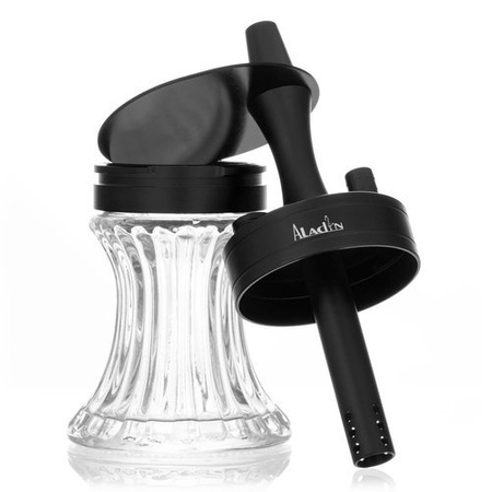 Wasserpfeife Aladin 2Go Alu Black + Case