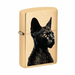 ZIPPO - Egyptian Cat Brass Brushed