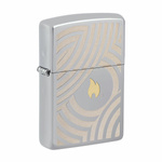 Feuerzeug ZIPPO - GOLDEN FLAME AND CIRCLES CHROME