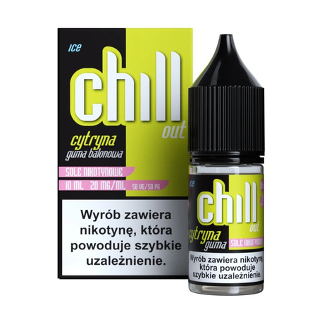 Liquid Chill Out 10ml - Cytryna Guma Balonowa Ice 20mg