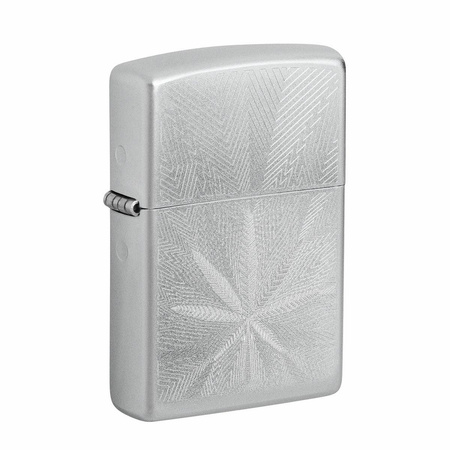 Feuerzeug ZIPPO - CANNABIS SATIN CHROME