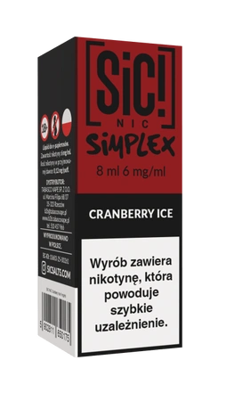 E-Liquid SIC! NIC 8ml - Cranberry Ice 6mg