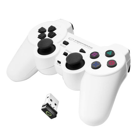 ESPERANZA GAMEPAD BEZPRZEW. PC/PS3 USB GLADIATOR BIAŁO-CZARNY