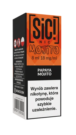 E-Liquid SIC! NIC 8ml - Papaya Mojito 18mg