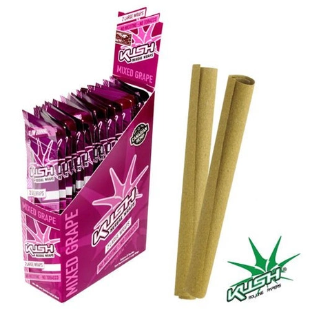 Rolling Papers Kush Herbal Wraps x2 Mixed Grape