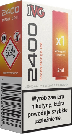 Wkład IVG 2400 Peach Mango Ice 20mg