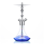 Wasserpfeife Aladin MVP 360 Silber Transparent Blau