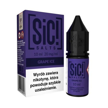 Liquid SIC! Salt 10ml - Grape Ice 20mg