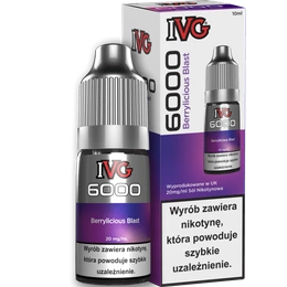 E-liquid IVG 6000 Nicotine Salt 10ml - Berrylicious Blast 20mg