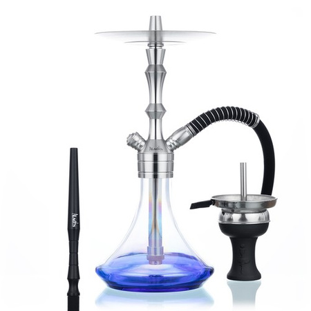 Wasserpfeife Aladin MVP 360 Silver Clear Blue