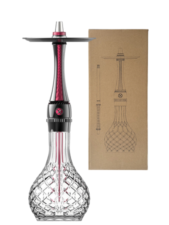 Wasserpfeife Maxx Royal Ruby black Screw