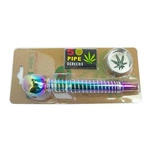 Pipe, grinder, and screen set - Rainbow