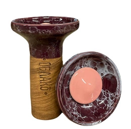 Hookah Bowl Oblako Flow Pink On Wine Marble