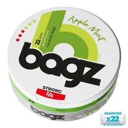 Nicotine pouches BAGZ Apple Mint 3/6 STRONG