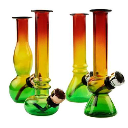 Bongo-Pfeife Mini - Rasta Mix (12cm)