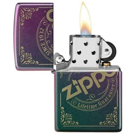 ZIPPO - LOGO IRIDESCENT LASER ENGRAVED