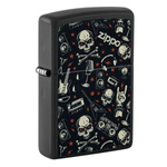 Feuerzeug ZIPPO - GRUNT PATTERN WITH SKULLS