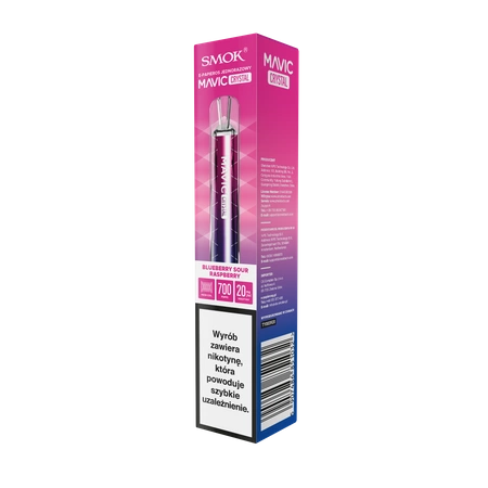 Disposable E-Cigarette SMOK Mavic Crystal Blueberry Sour Raspberry 2ml 20mg