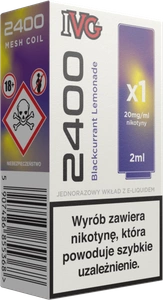 Wkład IVG 2400 Blackcurrant Lemonade 20mg 2ml