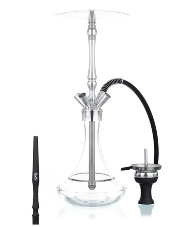 Wasserpfeife Aladin MVP 550 Silver Clear