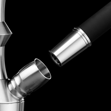 Wasserpfeife Aladin MVP 360 Silber Schwarz