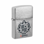 ZIPPO - Heraldic Crest Chrome Brushed