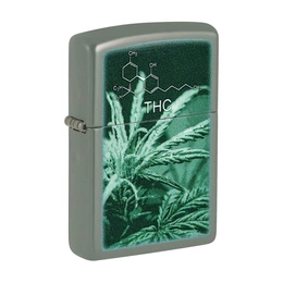 Lighter ZIPPO - THC CANNABIS LEAVES MATTE