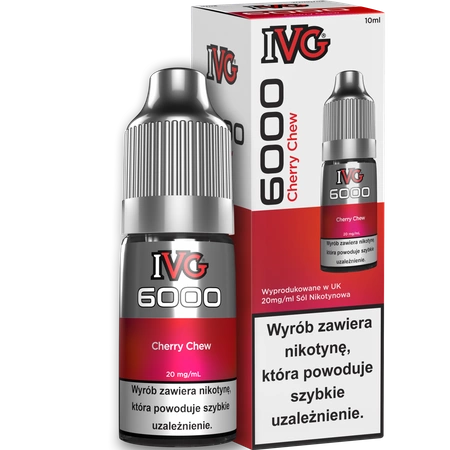 Liquid IVG 6000 Nicotine Salt Cherry Chew 20mg 10ml