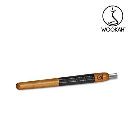 Wooden mouthpiece Wookah Iroko + Black Skin