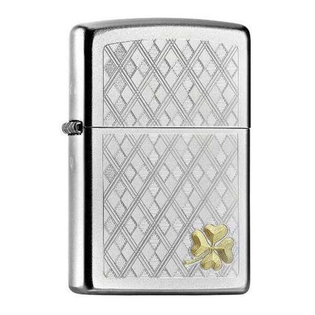 ZIPPO - THIS STUNNING FOUR LEAF CLOVER