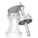 Wasserpfeife Aladin 2Go Alu Silver + Case