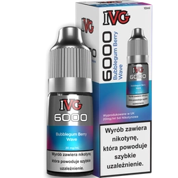 Liquid IVG 6000 Nicotine Salt 10ml - Bubblegum Berry Wave 20mg