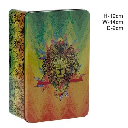 Zestaw Bongo Młynek Bibułki Filterki Sitka Pacyfa Zielony Lew 19cm