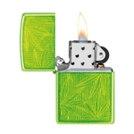 Lighter ZIPPO - NEON CANNABIS LEAVES
