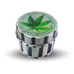 Tobacco grinder - Silver leaf